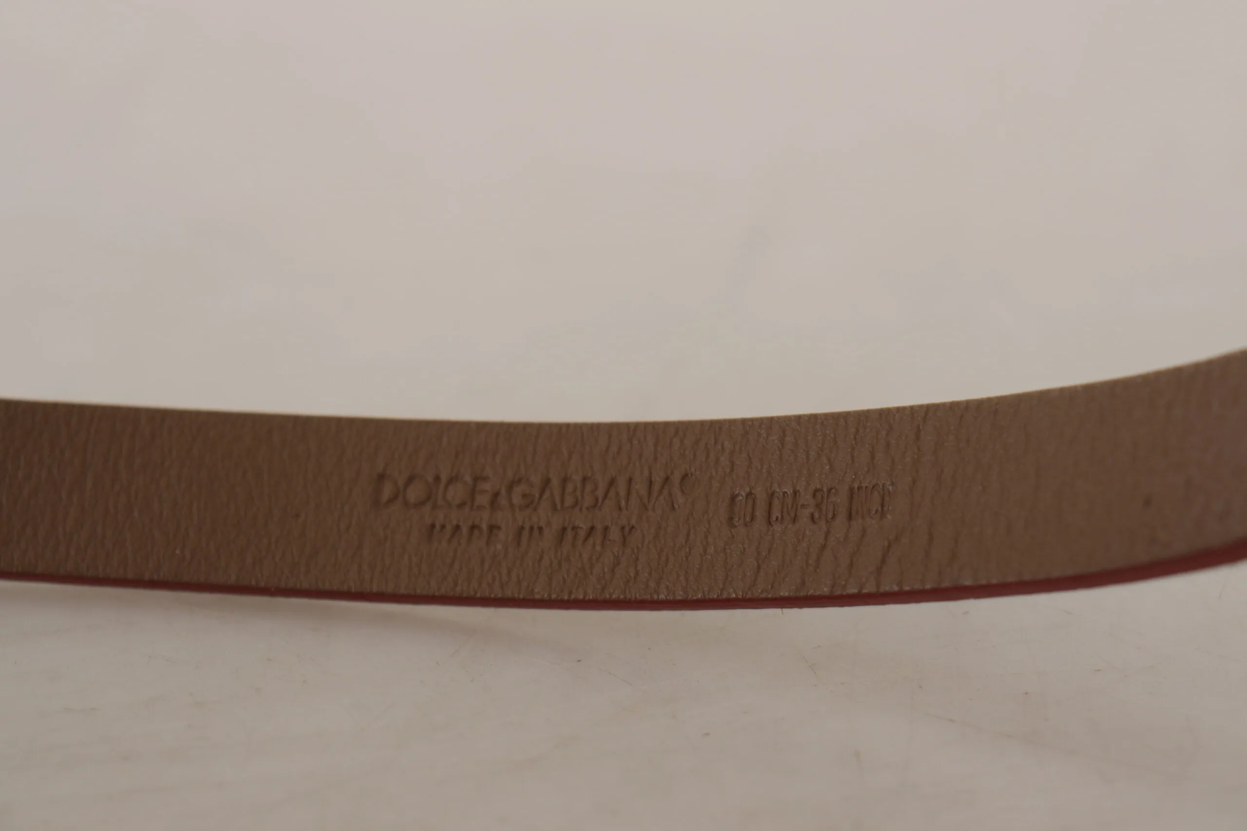 Dolce & Gabbana Chic Suede Belt with Logo Engraved Buckle