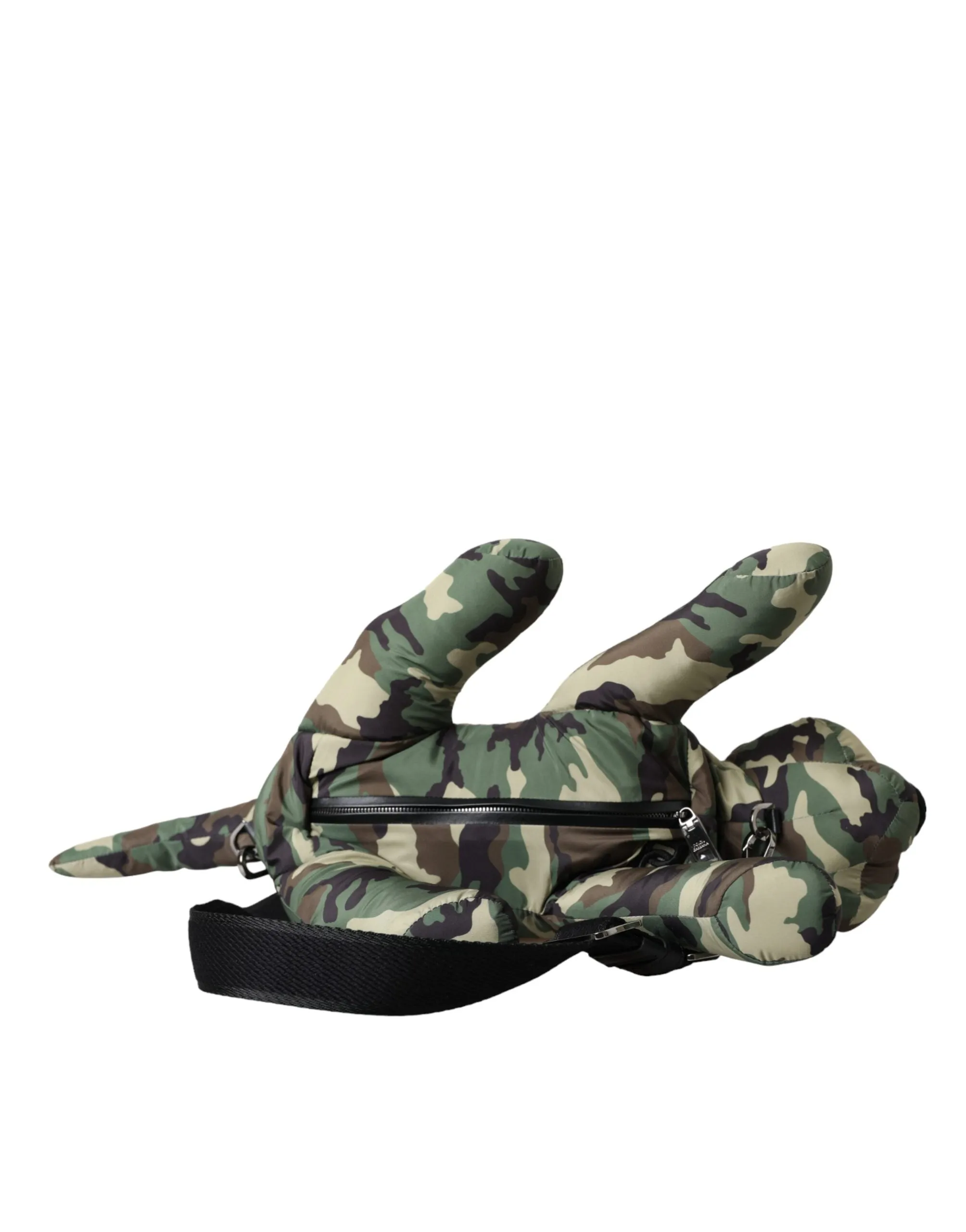 Dolce & Gabbana Multicolor Camouflage Print Animal Silhouette Bag