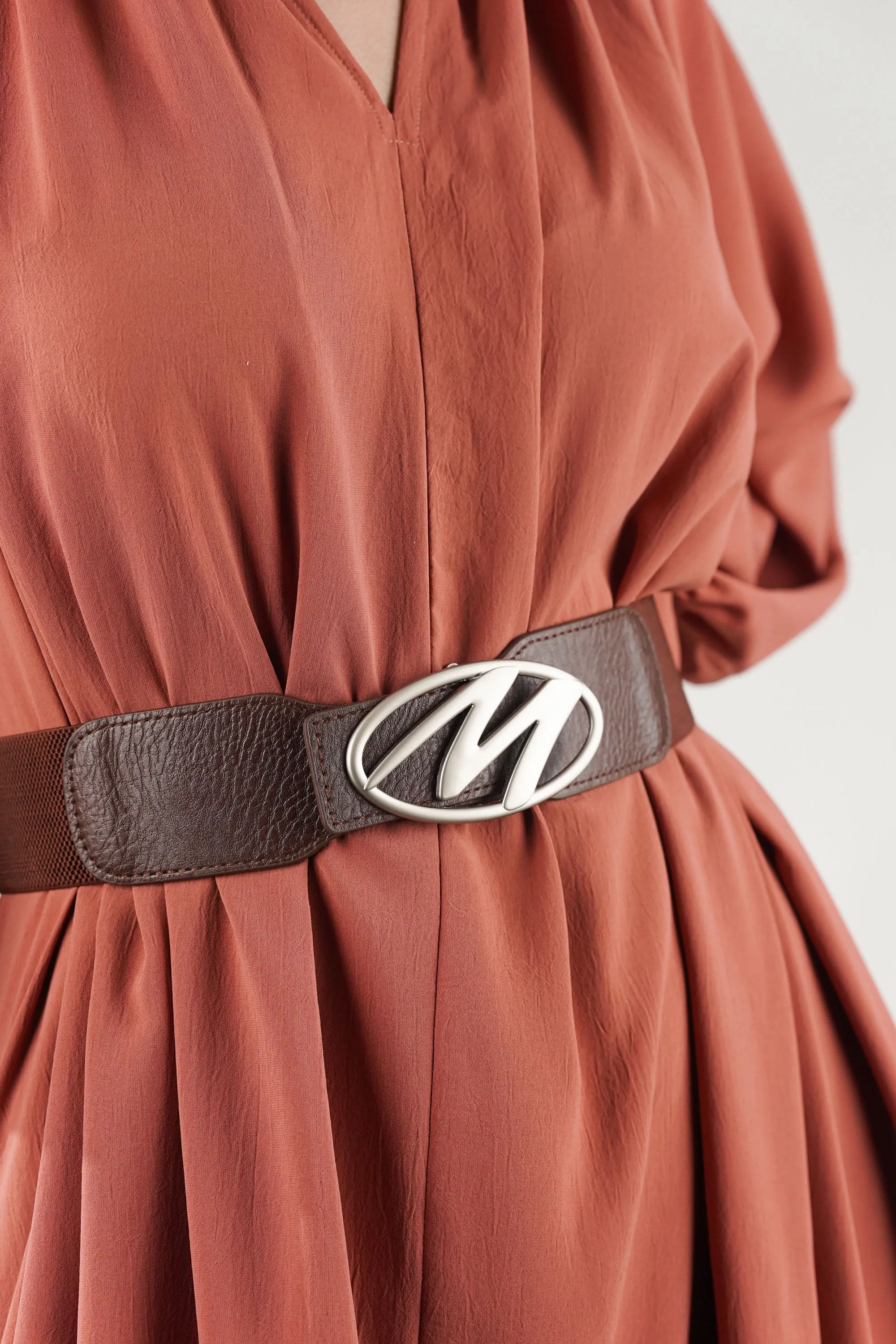 Essence Brown Elastic Belt