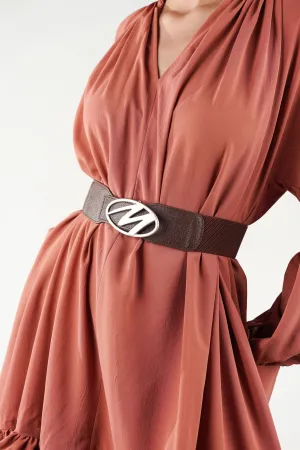 Essence Brown Elastic Belt