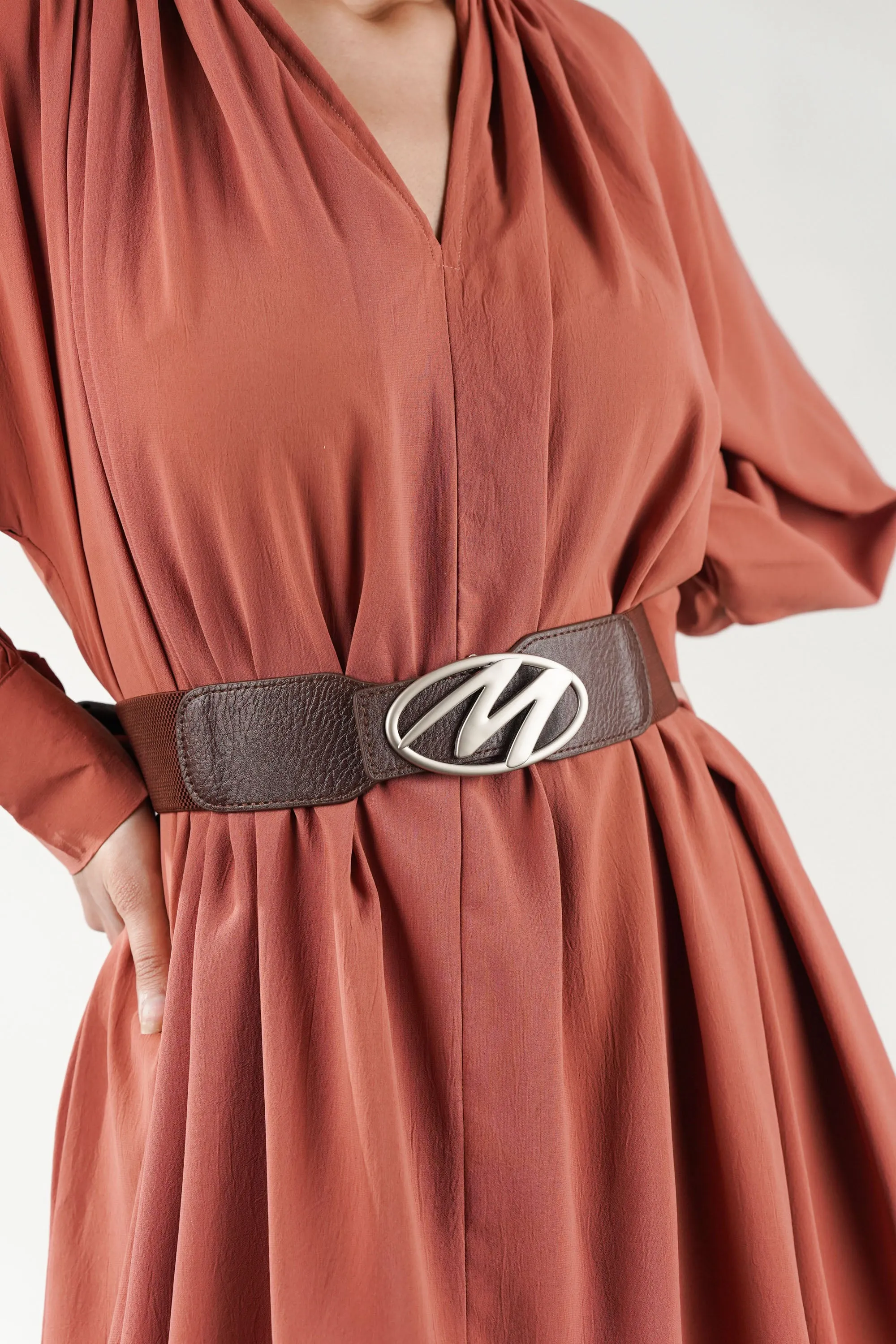 Essence Brown Elastic Belt