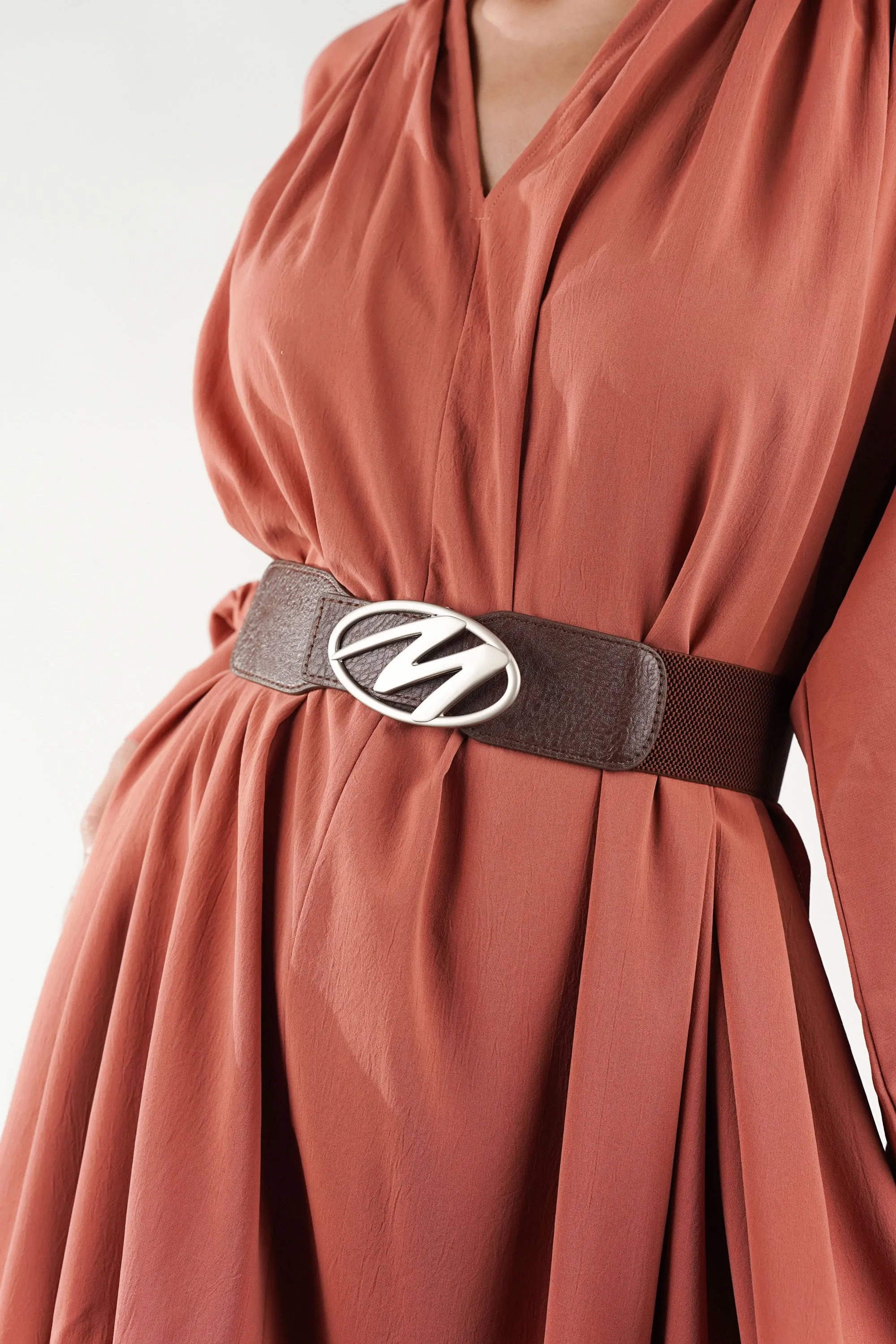 Essence Brown Elastic Belt