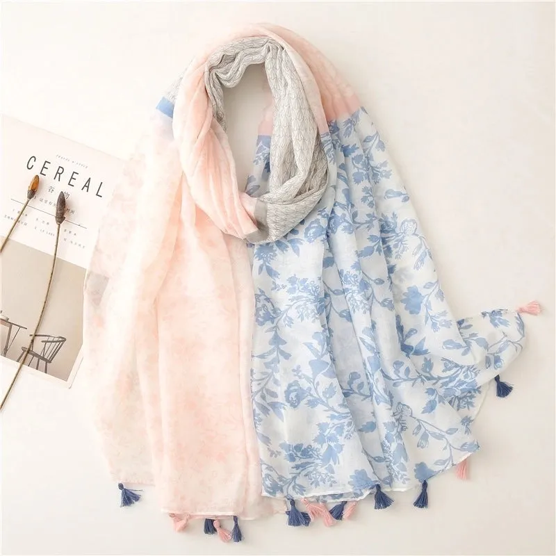 Fashion Scarf Leopard Printing Tassel Travel Sunscreen Beach Towel Shawl