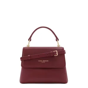 Femme Forte Heline bordeaux red calfskin leather handbag
