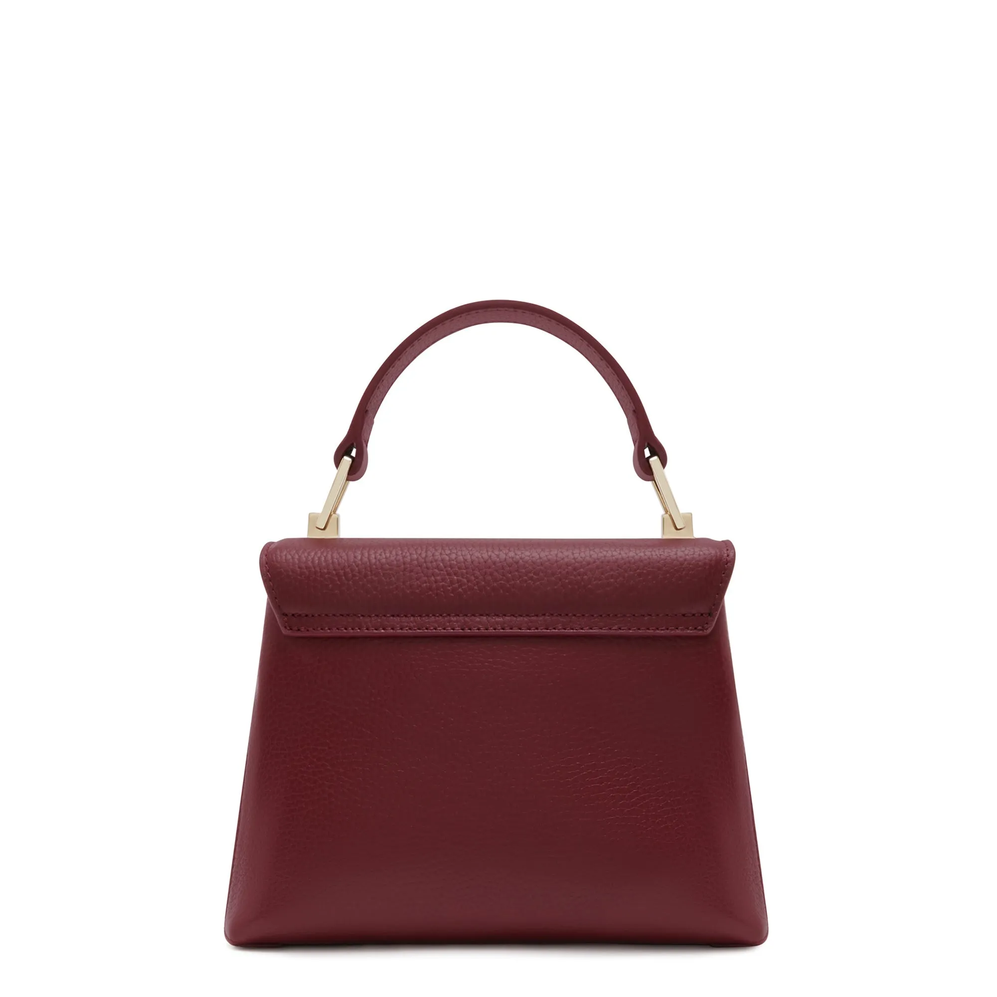 Femme Forte Heline bordeaux red calfskin leather handbag