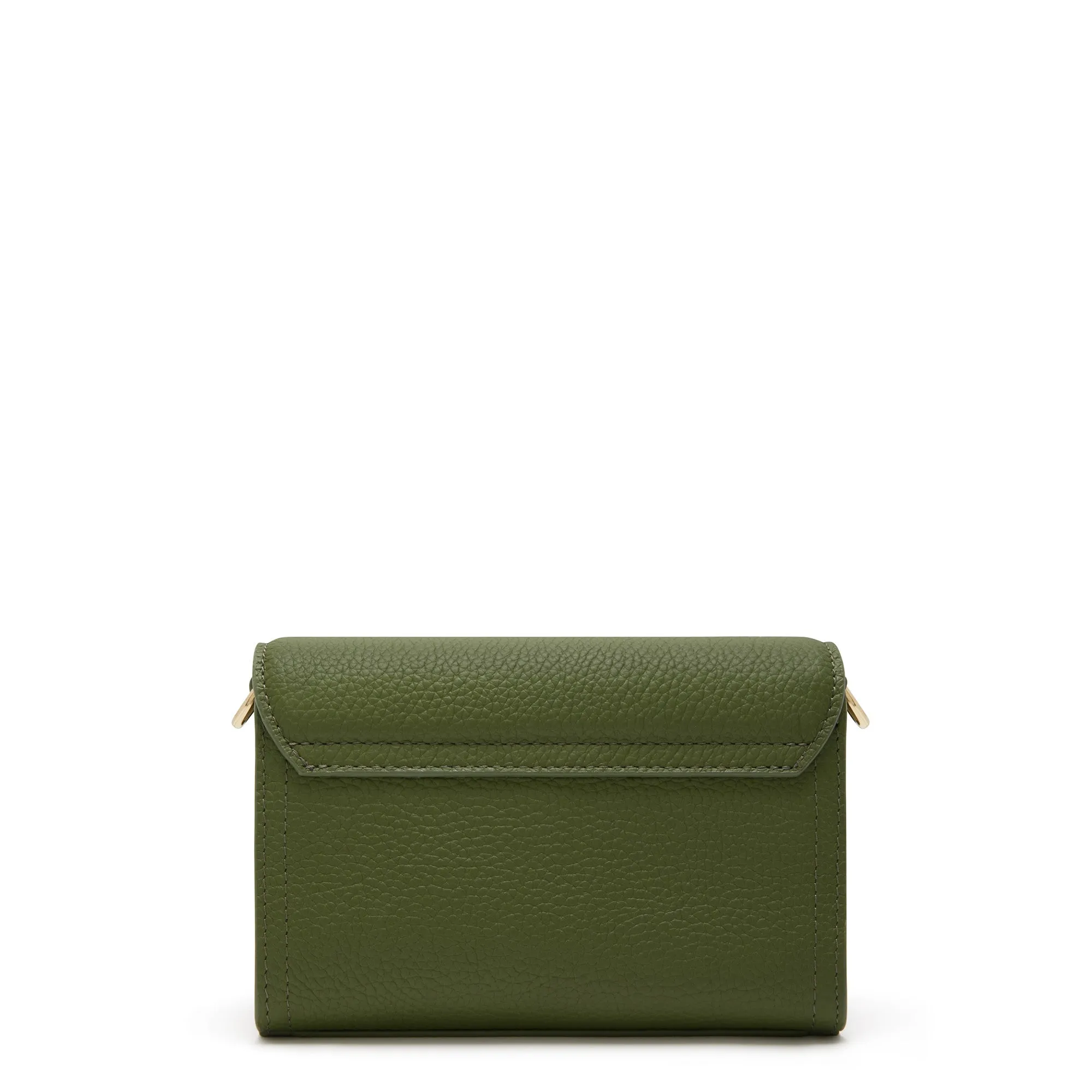 Femme Forte Kim green calfskin leather crossbody bag