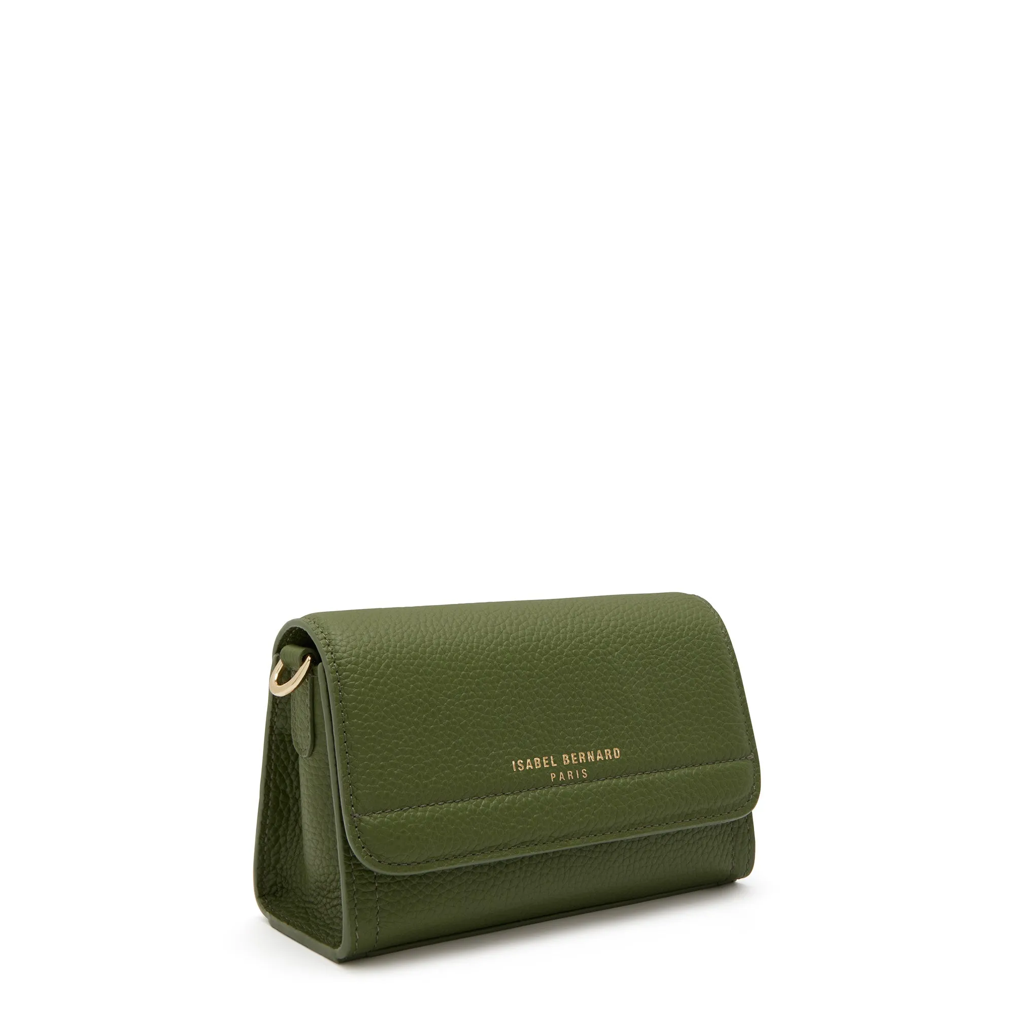 Femme Forte Kim green calfskin leather crossbody bag
