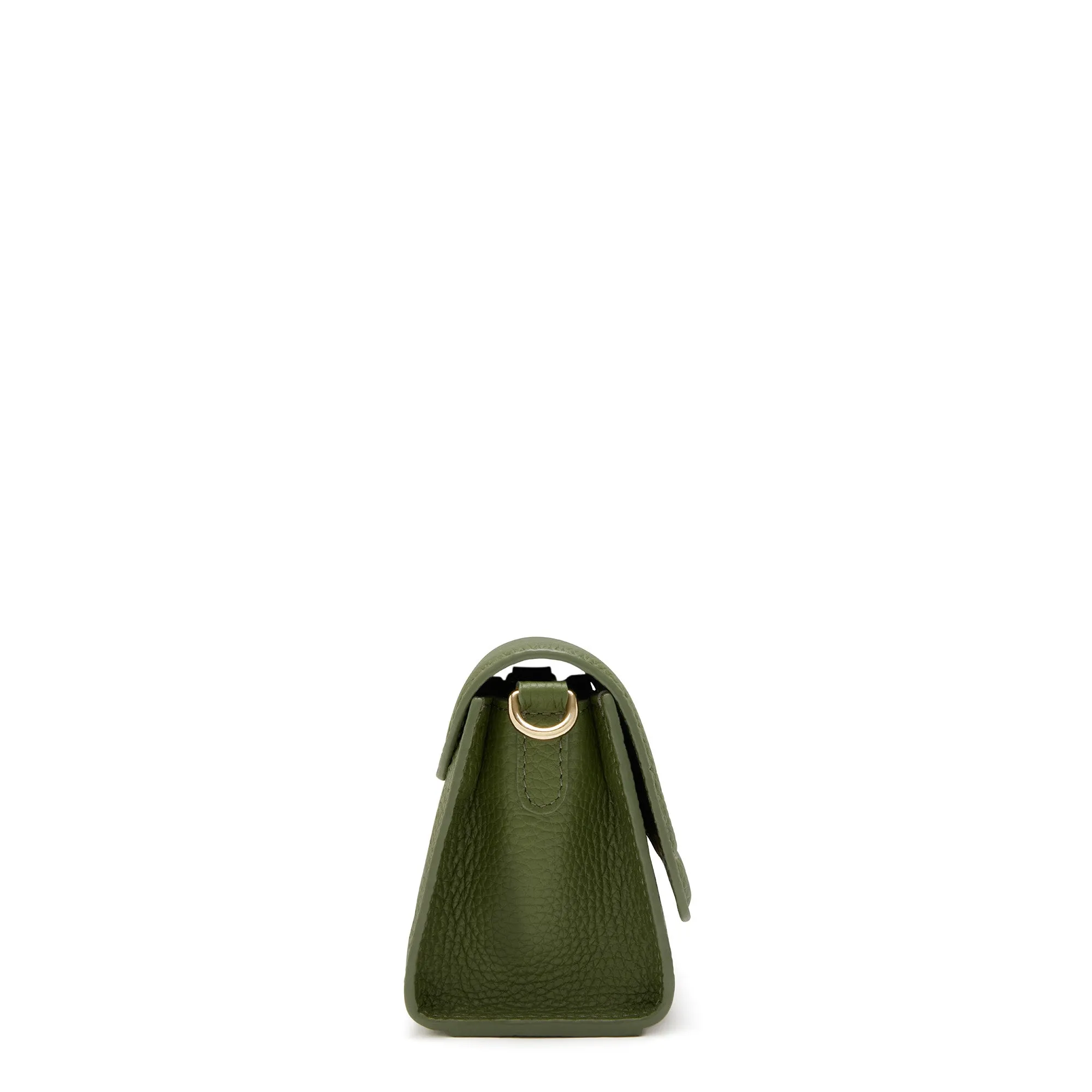 Femme Forte Kim green calfskin leather crossbody bag