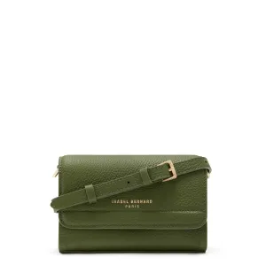 Femme Forte Kim green calfskin leather crossbody bag