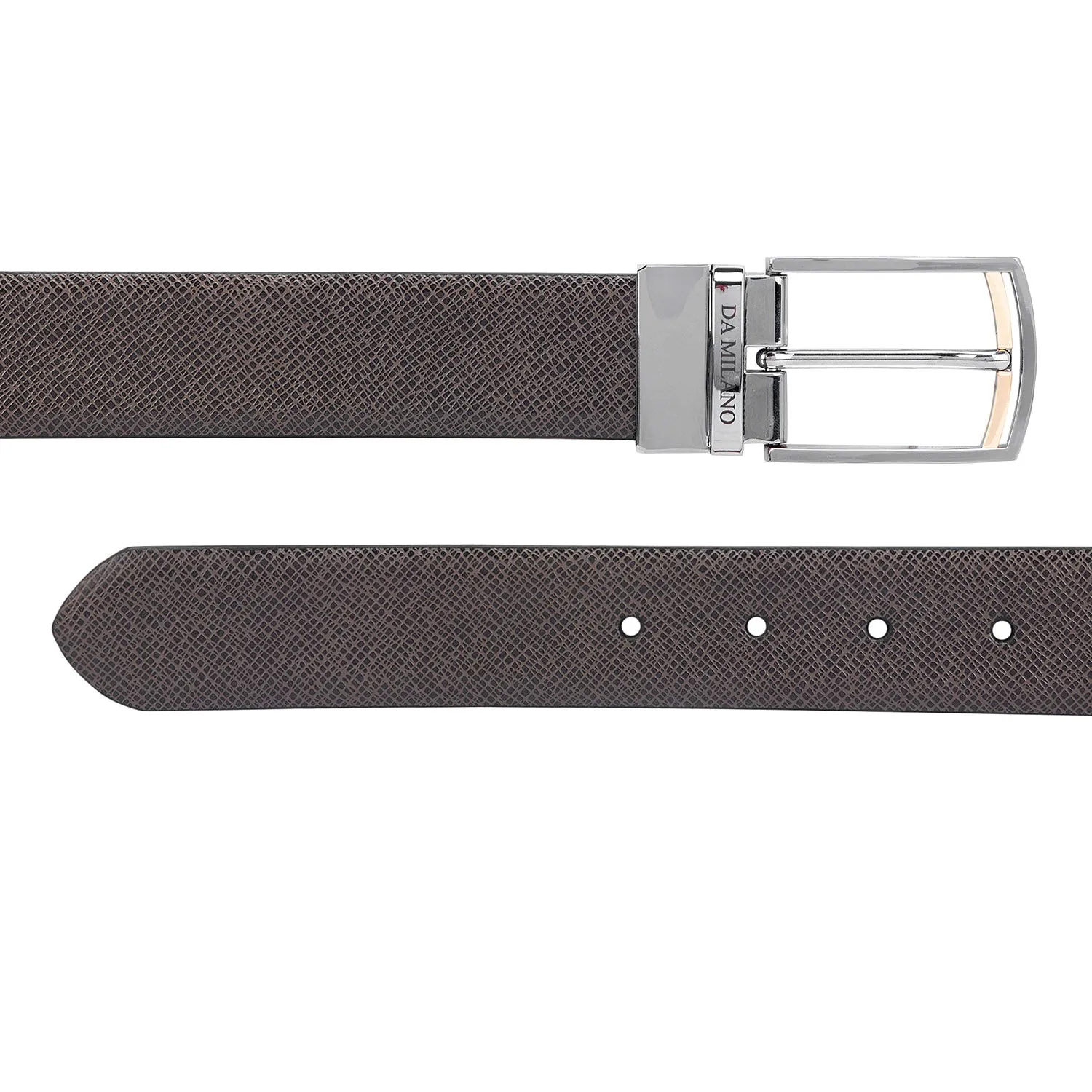 Formal Franzy Leather Reversible Belt - Brown