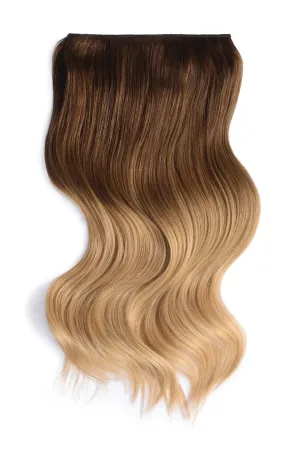 Full Head Remy Clip in Human Hair Extensions - Ombre (#T6/613)