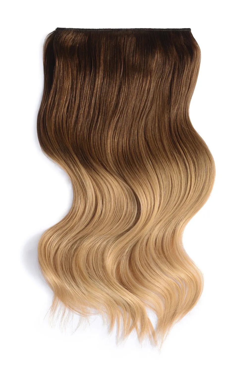 Full Head Remy Clip in Human Hair Extensions - Ombre (#T6/613)