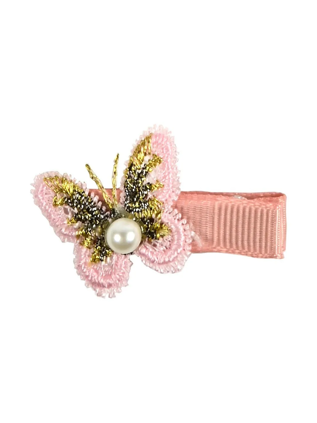 Girls' Enchanting Pink Hair Clips Set