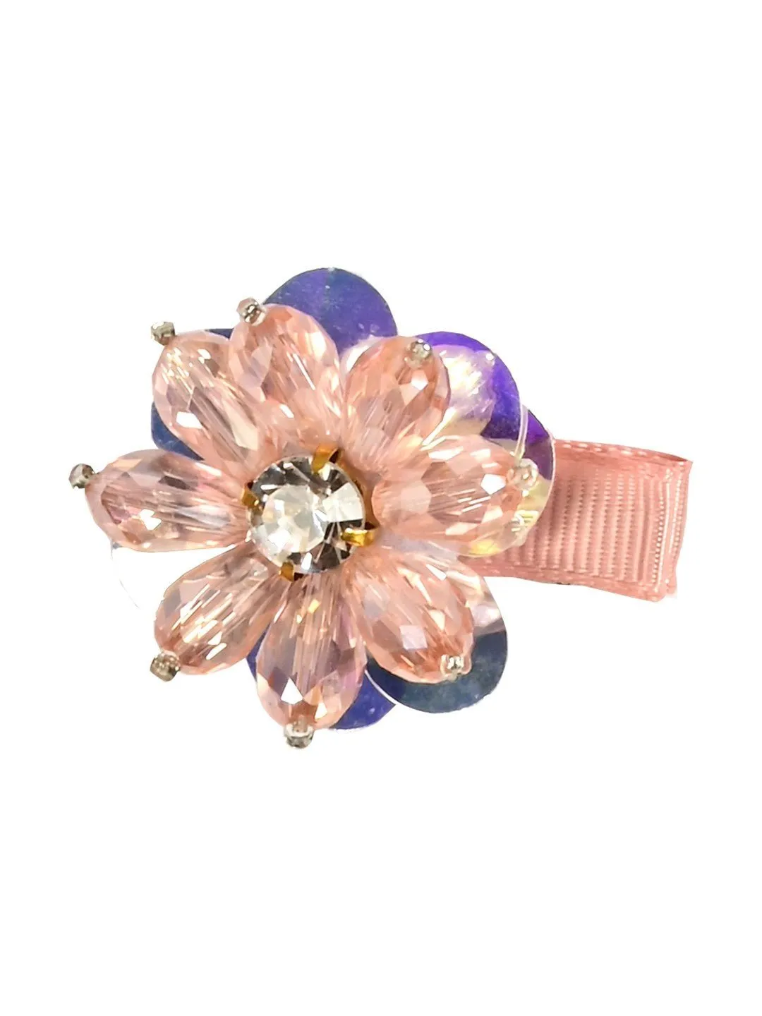 Girls' Enchanting Pink Hair Clips Set