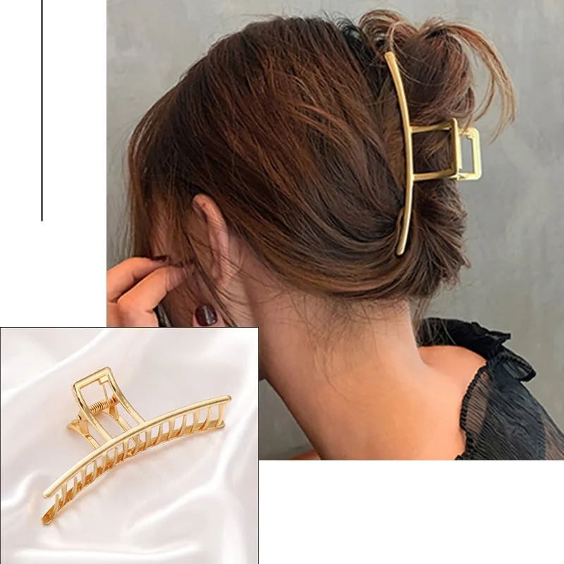 Golden Butterfly Claw- Vintage Hairpin