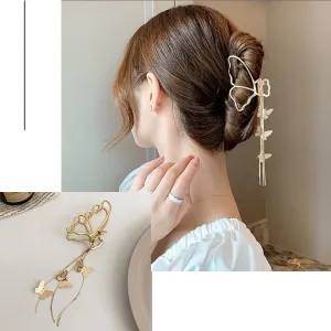 Golden Butterfly Claw- Vintage Hairpin