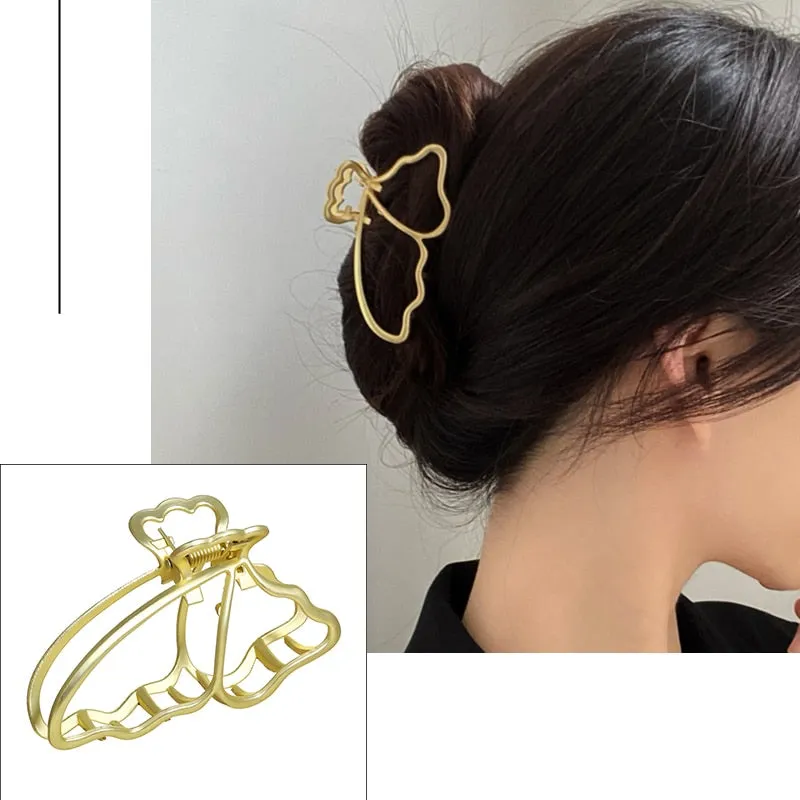 Golden Butterfly Claw- Vintage Hairpin