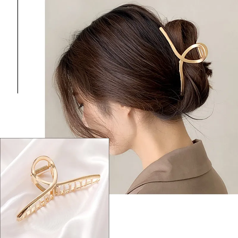 Golden Butterfly Claw- Vintage Hairpin