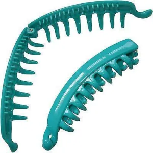Green Hair Claw Banana Clip Comb Clamp Grip Grasp Clasp Girls Womens Kids Ladies