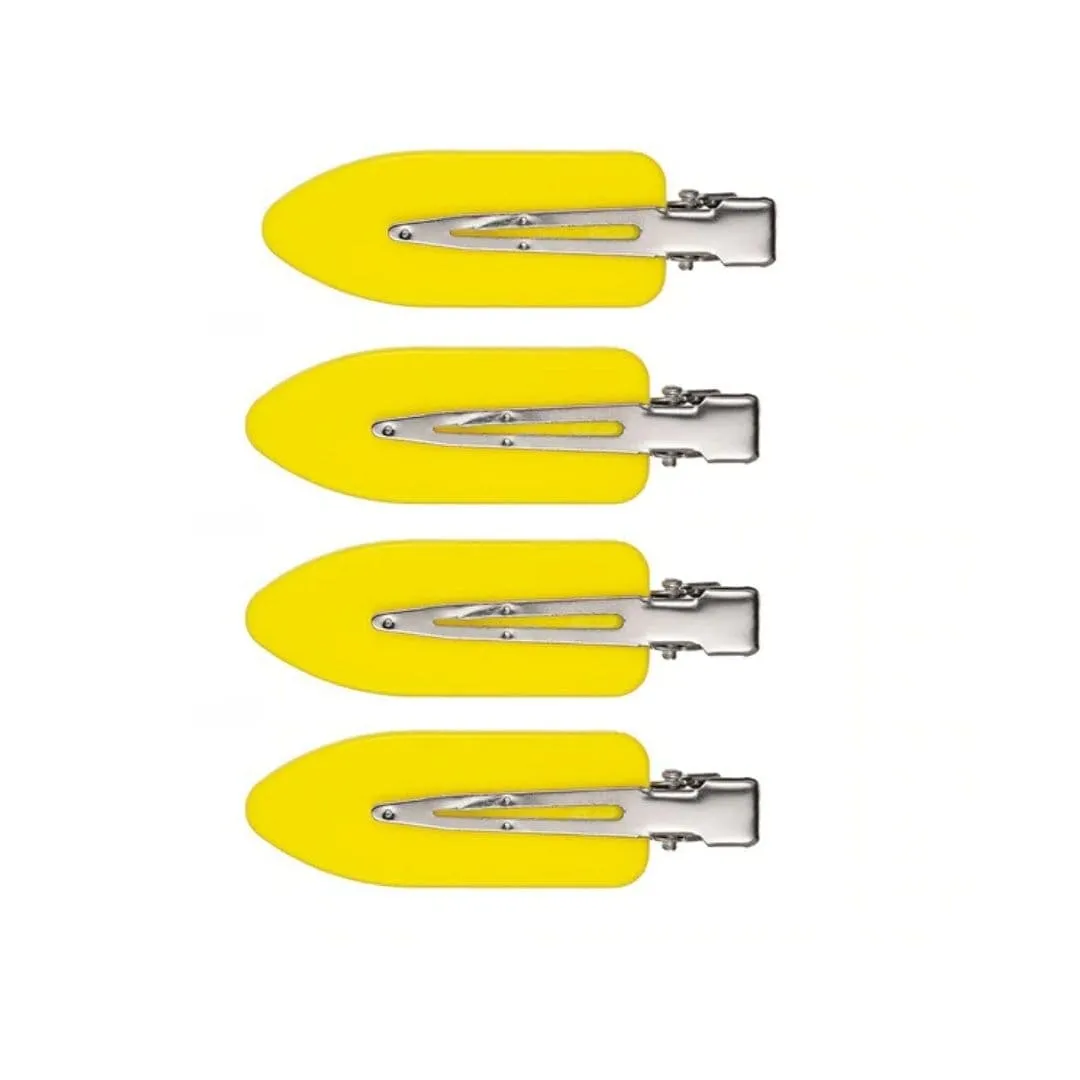 HBI No Crease Clips - Flat Hair Clips Yellow