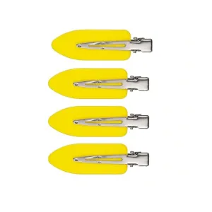 HBI No Crease Clips - Flat Hair Clips Yellow