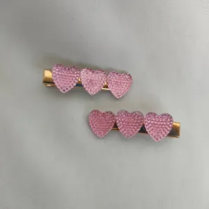 Heart Hair Clips (Set of 2)