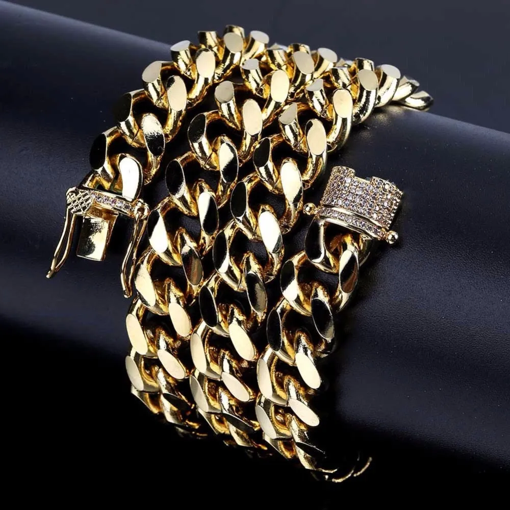 Hip Hop Bling Ice Out AAA CZ Stone Gold Color US Dollar Money Bag Pendants Necklaces for Men Rapper Jewelry