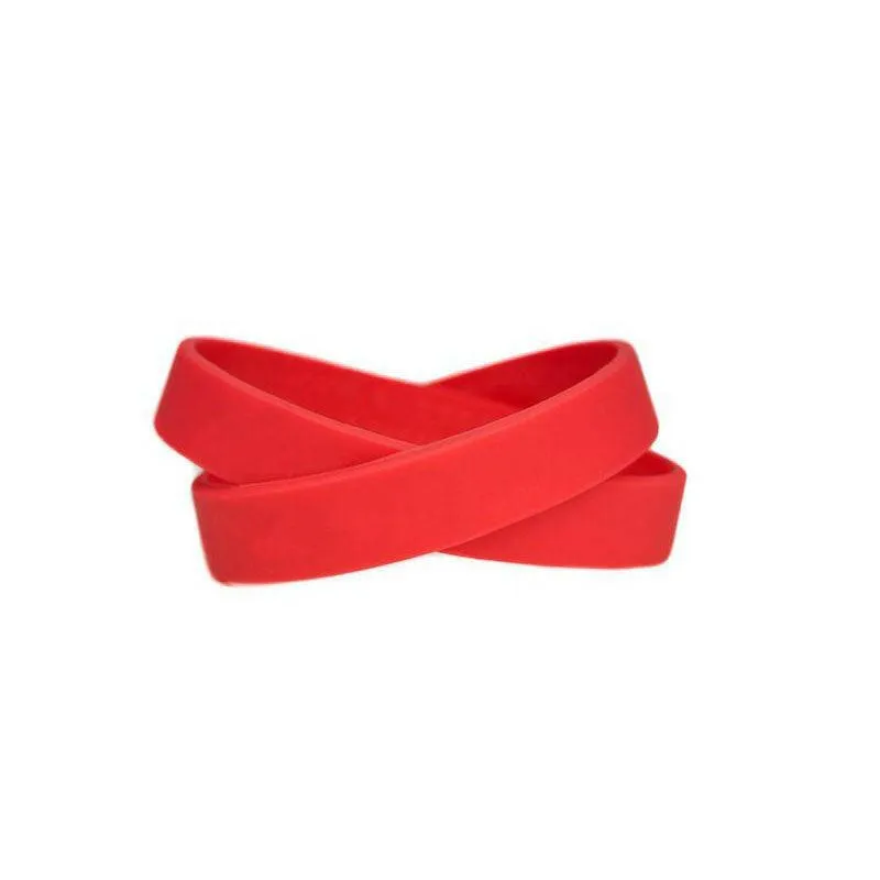 Hope Courage Faith Hot Pink Rubber Bracelet Wristband - Youth 7"