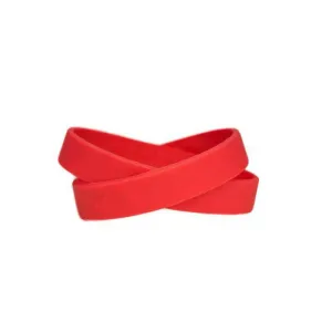 Hope Courage Faith Hot Pink Rubber Bracelet Wristband - Youth 7"