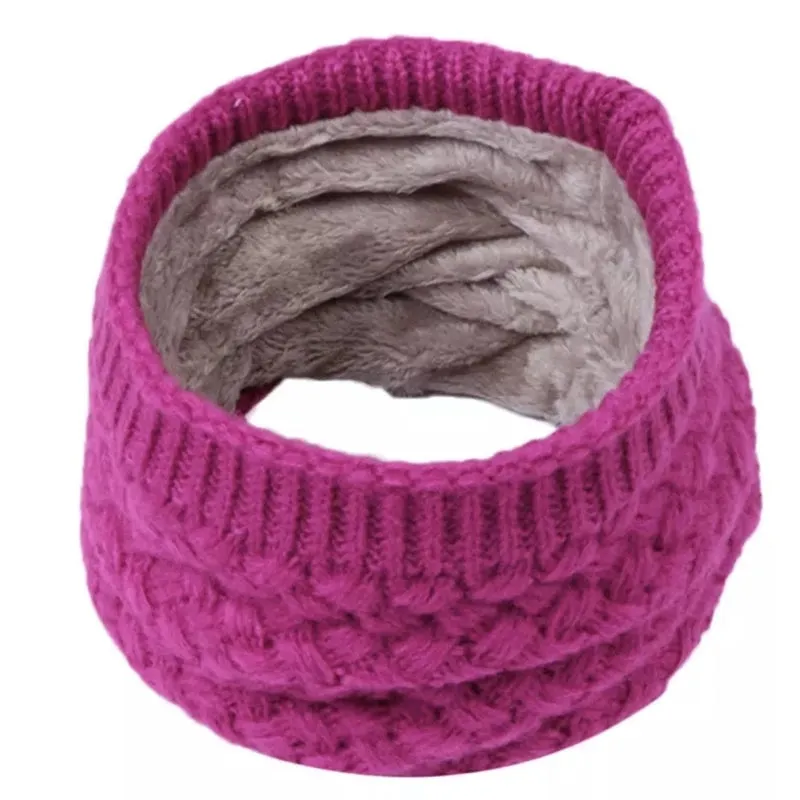 Hot Scarf Neck Set For Men And Women Couple Winter Thickened Warm Cervical Spine Protection Single Circle Wool Scarf Outdoor