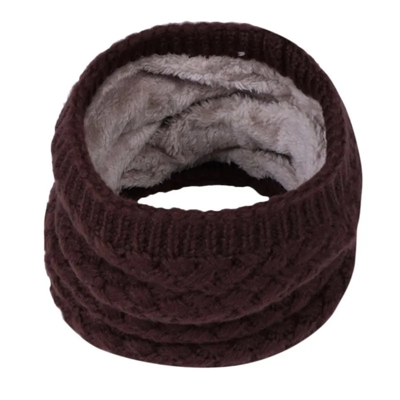 Hot Scarf Neck Set For Men And Women Couple Winter Thickened Warm Cervical Spine Protection Single Circle Wool Scarf Outdoor