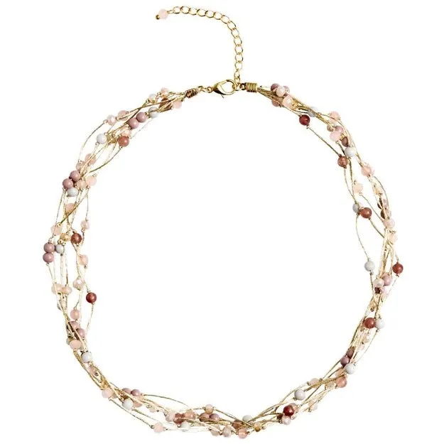 Jill Necklace - Taupe