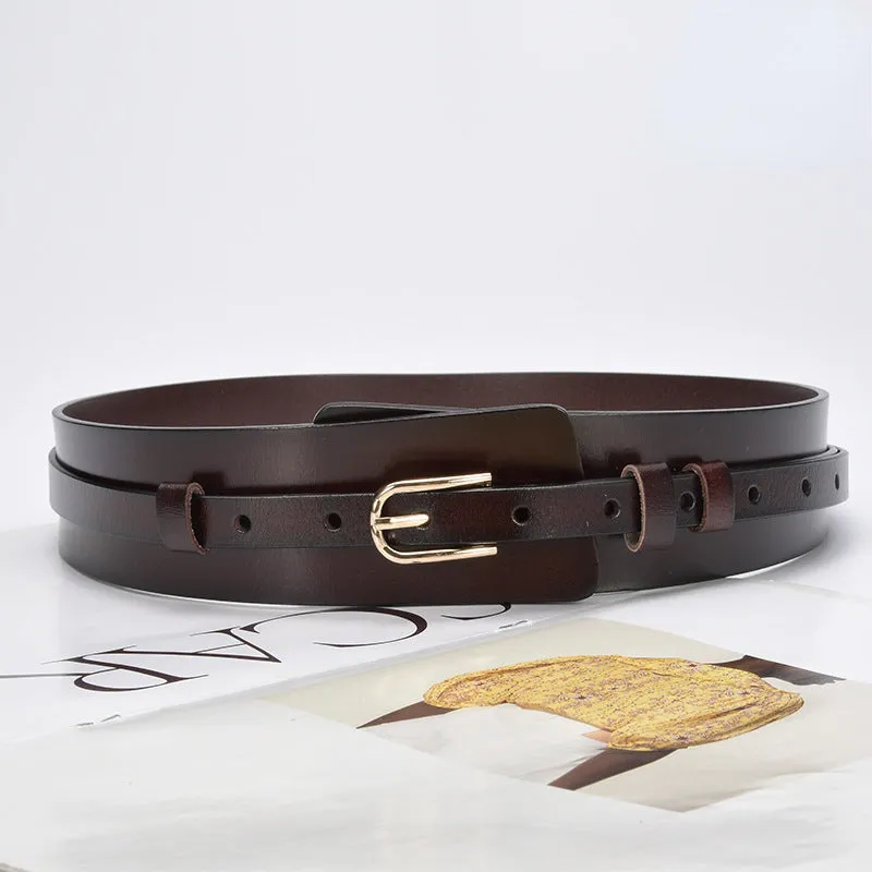 Just Lil Things Leather Coffee Brown Belts JLTHB0210