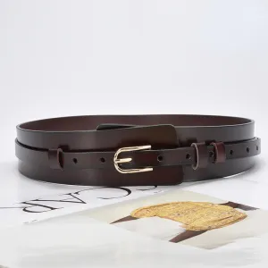 Just Lil Things Leather Coffee Brown Belts JLTHB0210