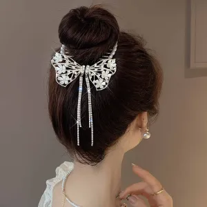 Korean Pearl Tassel Hair Claw