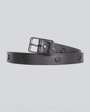 Leather Buckle Belt Black