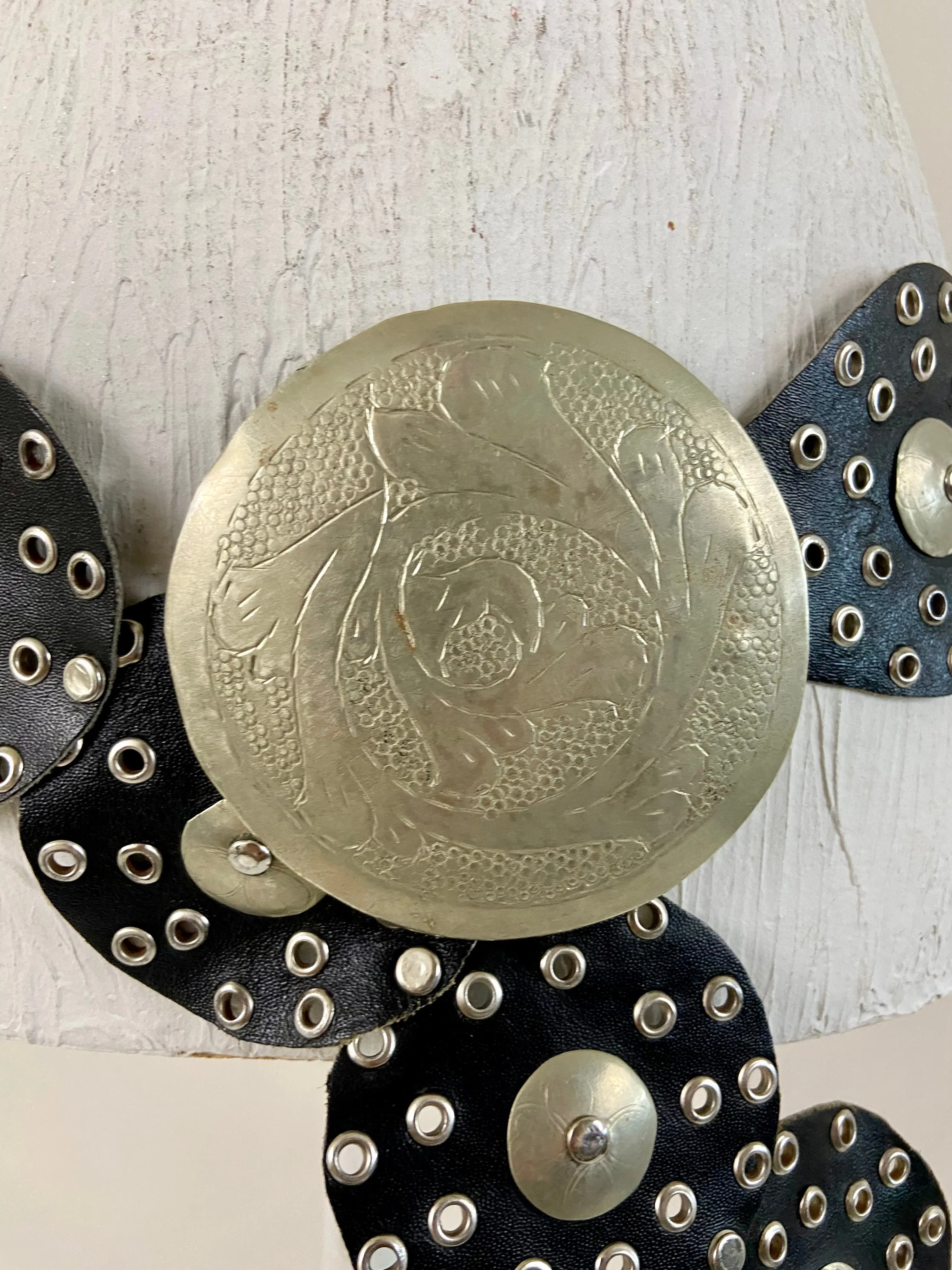 Leather waist belt
