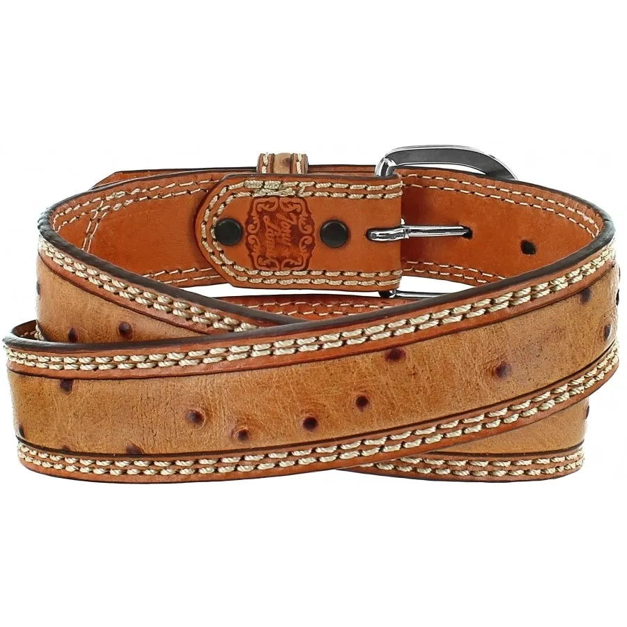 Leegin Mens Double Stitch Stockman Belt Style 9347L