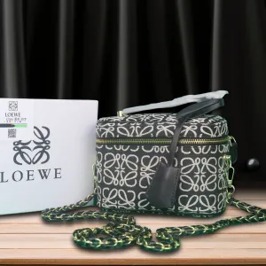 LOEWE Logo Shoulder Bags-Box with purchase invoice and card included