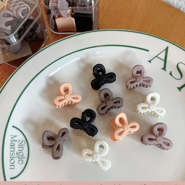 Luxury Matte Plastic Mini Hair Claws