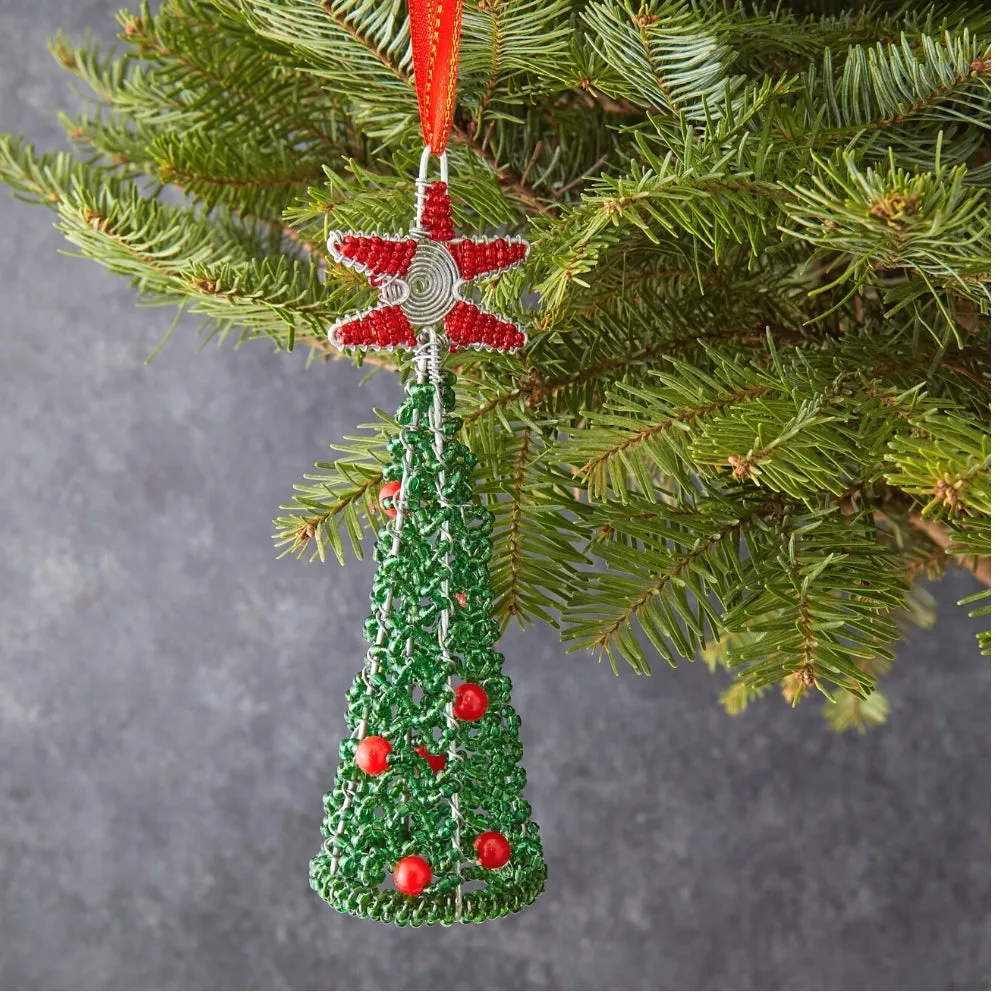 Maasai Beads Decorative Tree Christmas Ornament Set