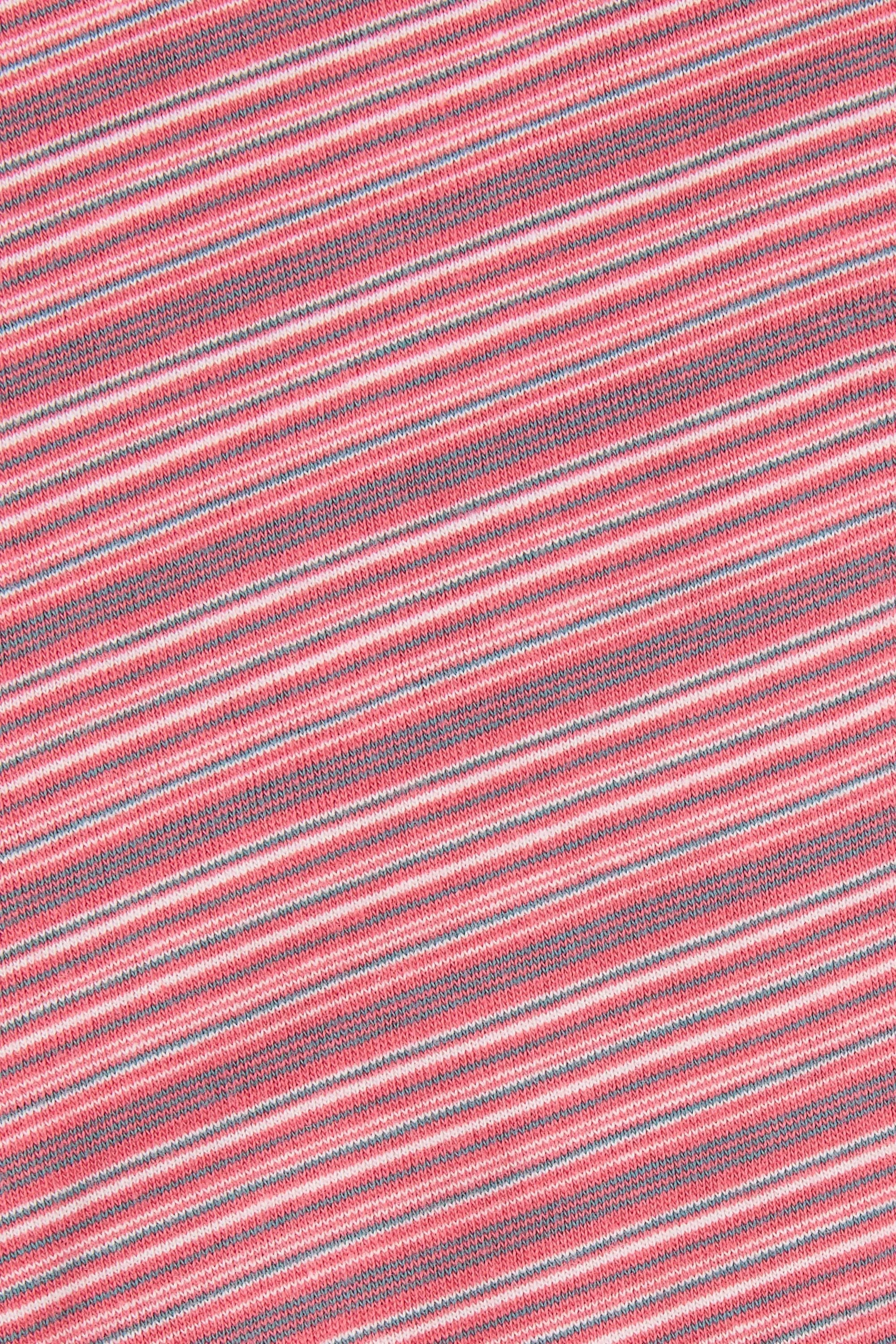 Maceio T-Shirt Vermillion Stripe - Final Sale