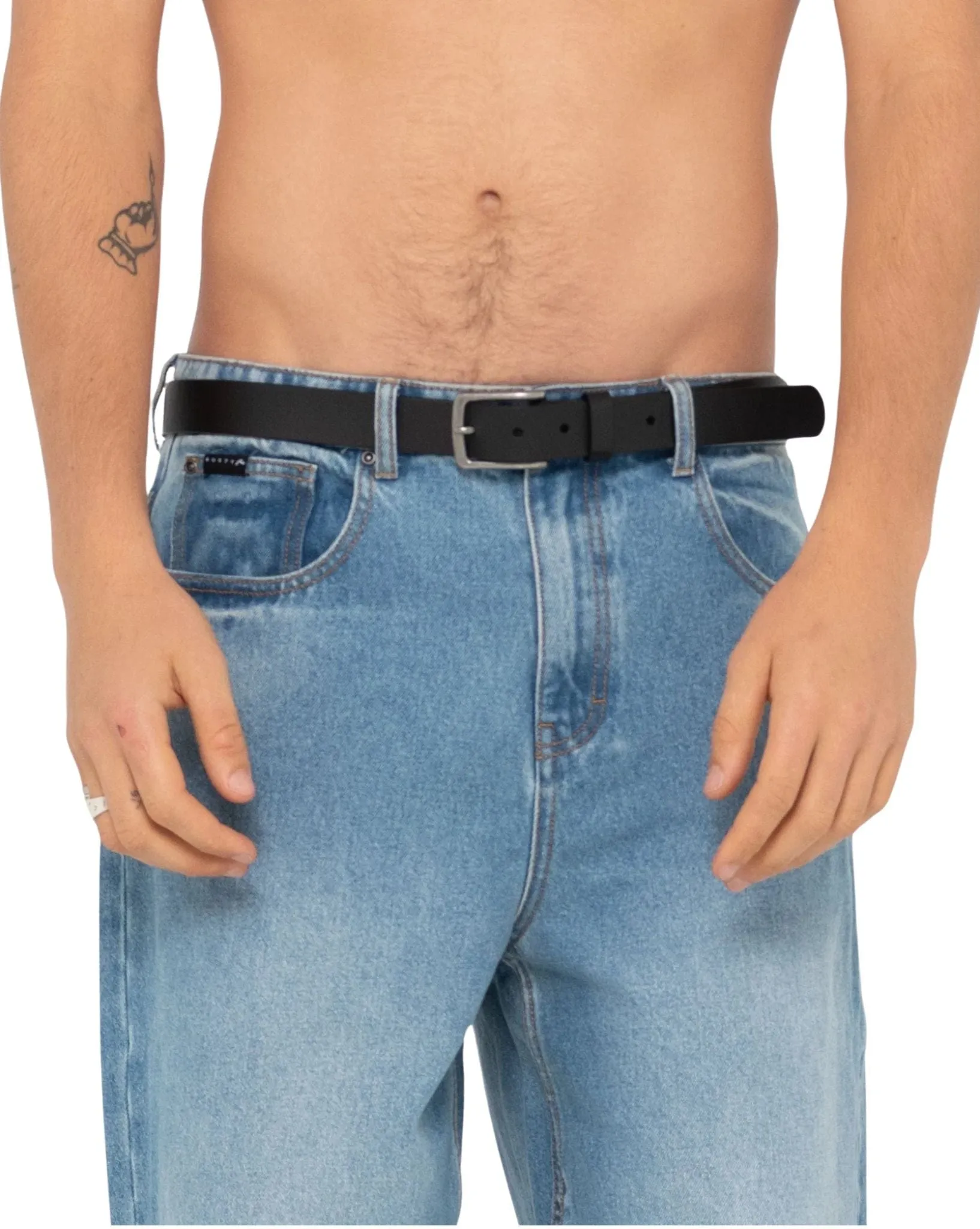 Mens High River Leather Belt