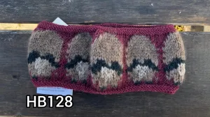 Merino Wool Maroon Herd Circle Headband