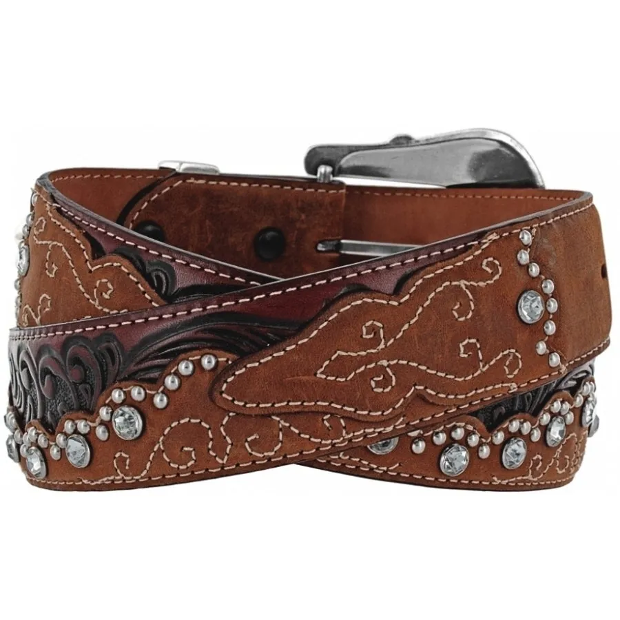 MF WESTERN TONY LAMA KAITLYN CRYSTAL WOMENS BELT STYLE C50499