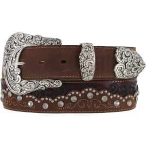 MF WESTERN TONY LAMA KAITLYN CRYSTAL WOMENS BELT STYLE C50499