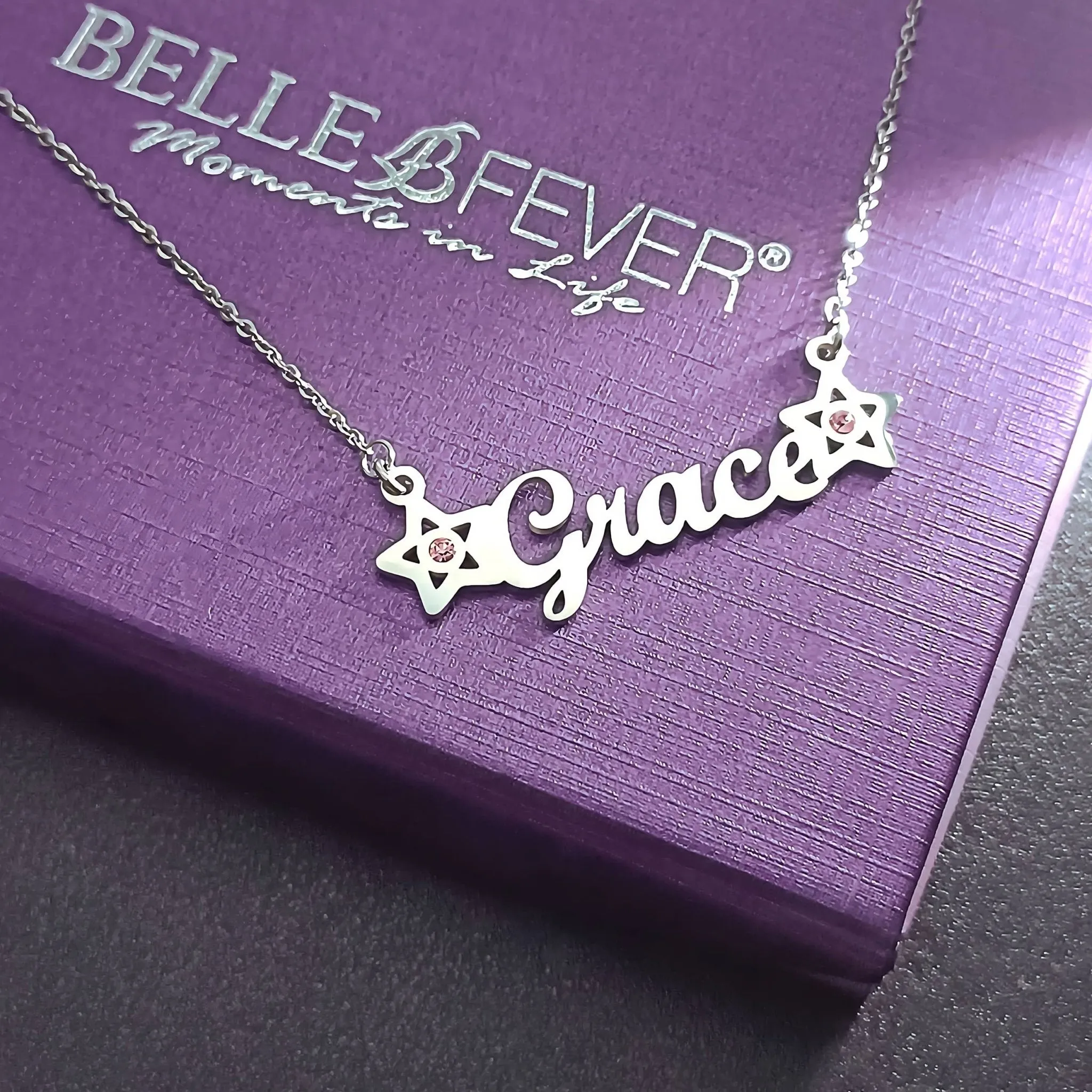Name Necklace (Birthstones & Ornaments Optional)