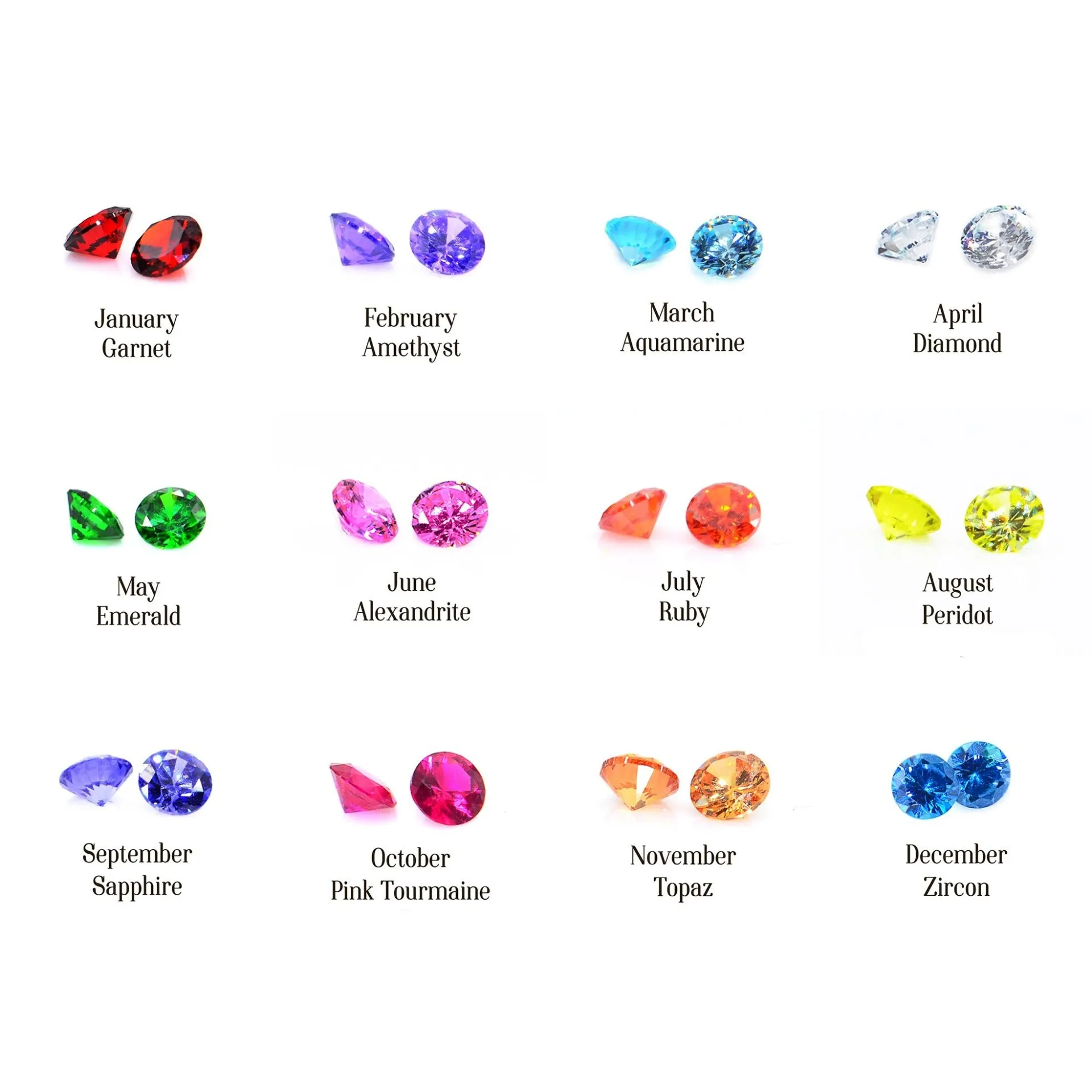 Name Necklace (Birthstones & Ornaments Optional)