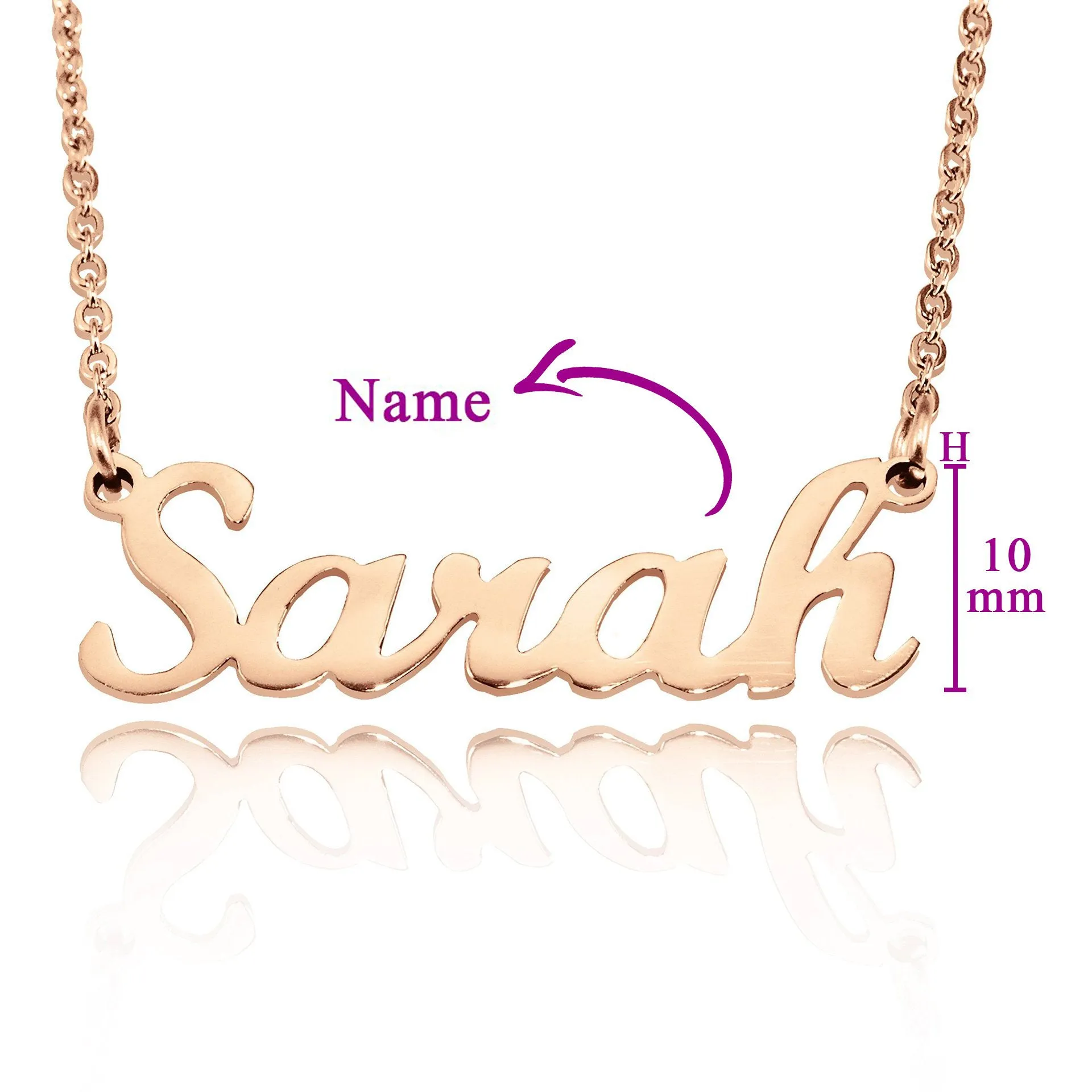 Name Necklace (Birthstones & Ornaments Optional)