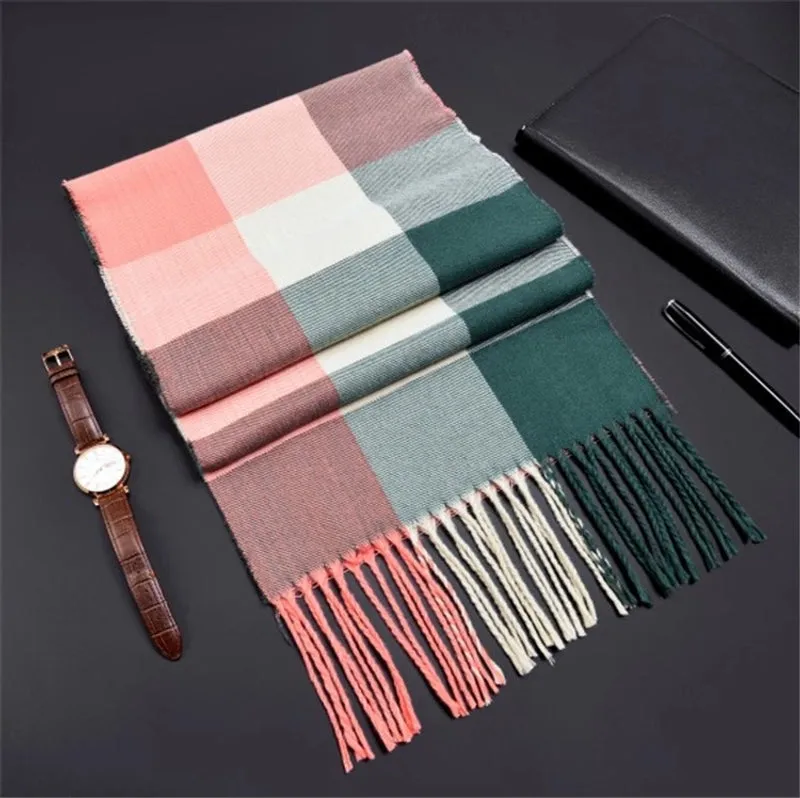 Network Explosions Men's High-end Scarf Imitation Cashmere  Youth Leisure Scarf Gift Scarf Factory Wholesale